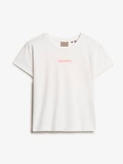 Superdry White Core Logo City Slim Fit T-Shirt - Image 5 of 6