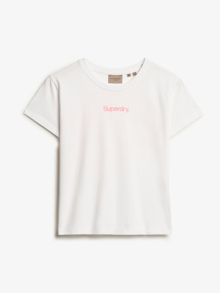 Superdry White Core Logo City Slim Fit T-Shirt - Image 5 of 6