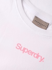 Superdry White Core Logo City Slim Fit T-Shirt - Image 6 of 6