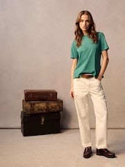 Superdry Green Essential Logo Washed T-Shirt - Image 2 of 6
