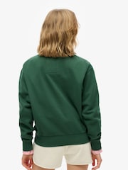 Superdry Green Country Club Loose Crew Sweat Tops - Image 2 of 6