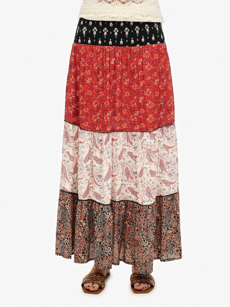 Superdry Multi Printed Maxi Skirt - Image 4 of 5
