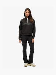 Superdry Black Active Tech Flare Joggers - Image 1 of 7
