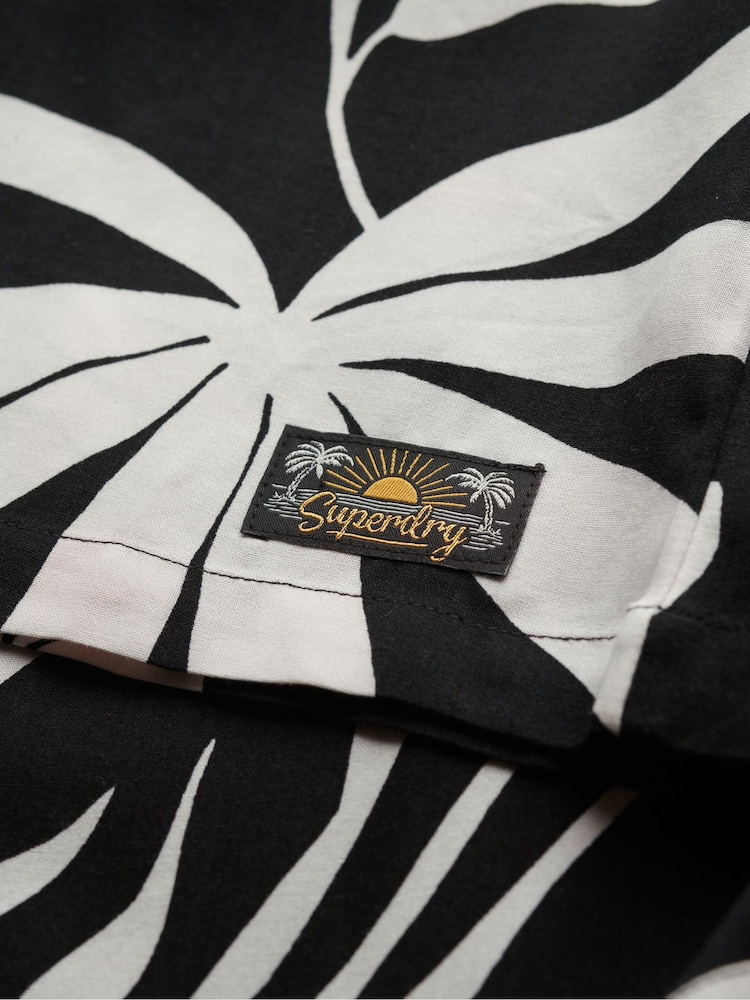 Superdry Black Beach Resort Shirt - Image 6 of 6