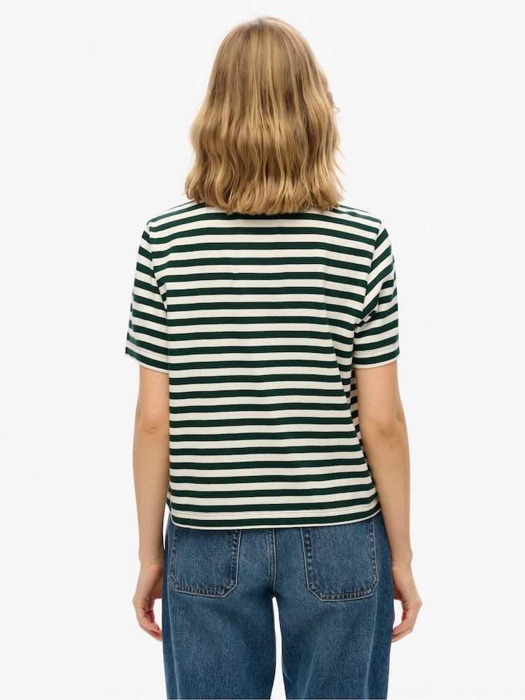 Superdry Green Country Club Plain T-Shirt - Image 3 of 5