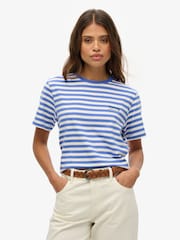 Superdry Blue Country Club Plain T-Shirt - Image 1 of 6