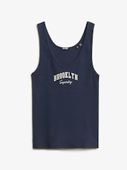 Azul - Superdry Athletic Ess Graphic Vest - Imagen 4 de 5