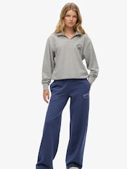 Calça de moletom Superdry Athletic Essential com perna larga e 100% algodão - Imagem 5 de 6