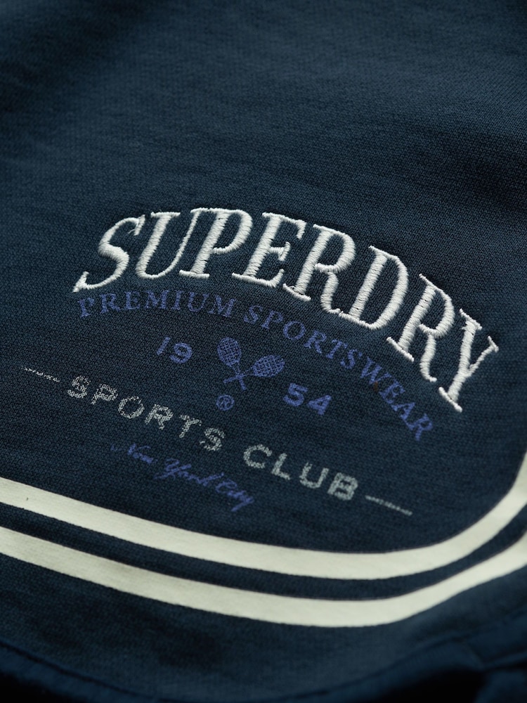 Superdry Blue Country Club Racer Shorts - Image 7 of 7