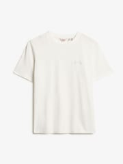 Blanco - Superdry Essential Logo Embroidered T-Shirt - Imagen 5 de 6