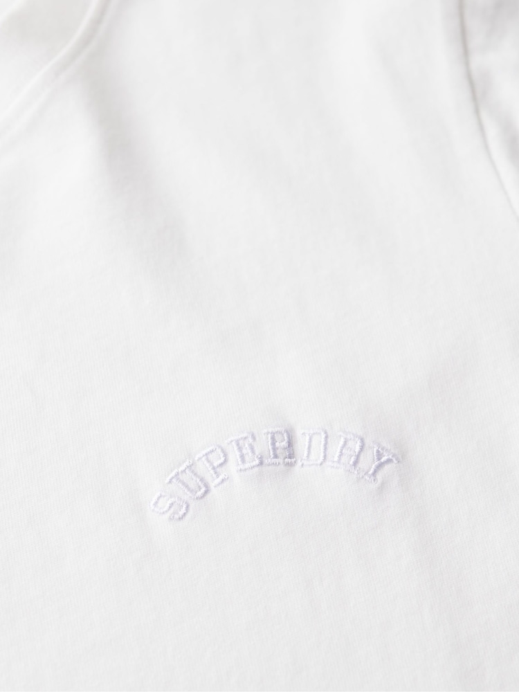 Blanco - Superdry Essential Logo Embroidered T-Shirt - Imagen 6 de 6