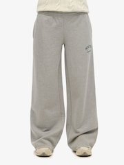 Superdry Grey Athletic Essential Wide Leg 100% Cotton Joggers - Image 4 of 7