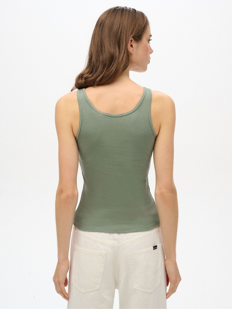 Verde - Superdry Athletic Ess Graphic Vest - Imagen 2 de 6
