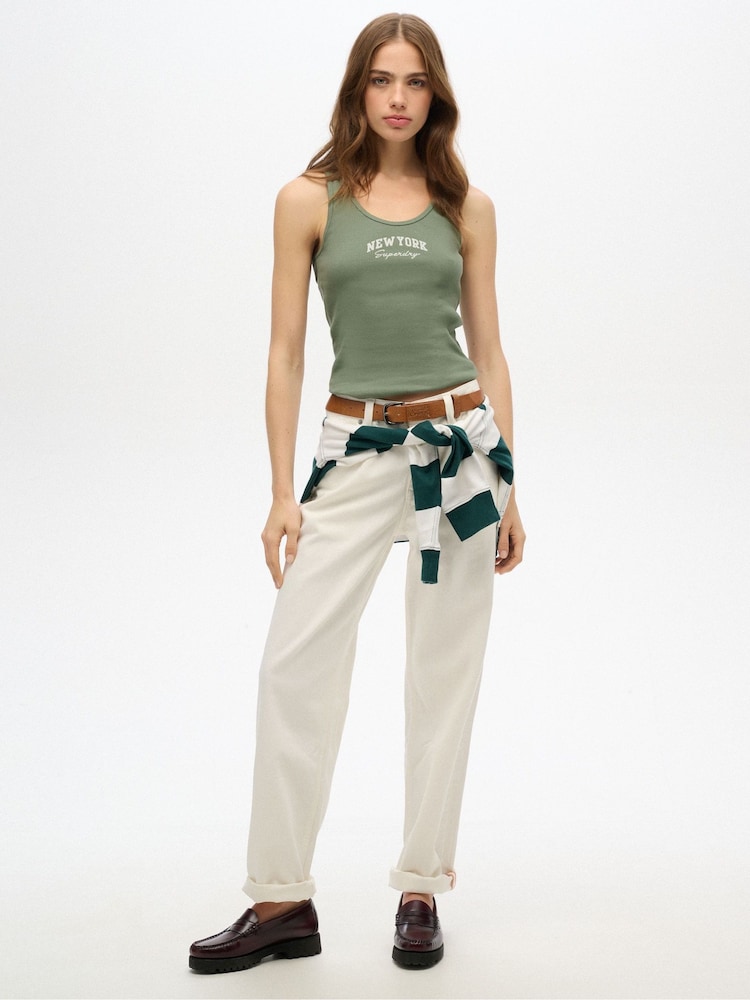 Superdry Green Athletic Ess Graphic Vest - Image 4 of 6