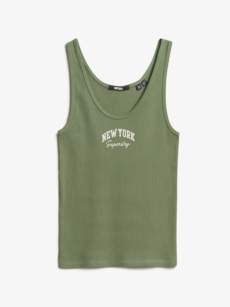Superdry Green Athletic Ess Graphic Vest - Image 5 of 6