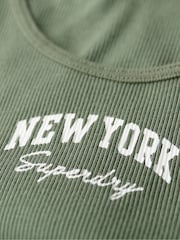 Verde - Superdry Athletic Ess Graphic Vest - Imagen 6 de 6