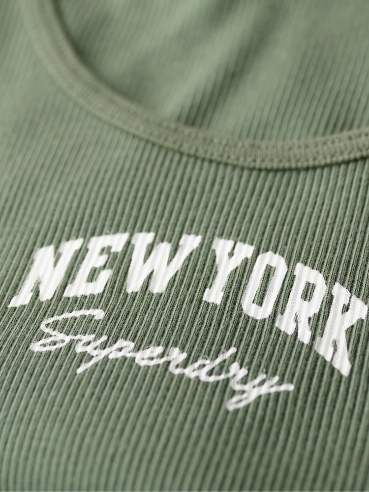 Verde - Superdry Athletic Ess Graphic Vest - Imagen 6 de 6
