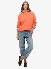 Superdry Orange Studios Crew Sweat Top - Image 4 of 7