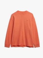 Superdry Orange Studios Crew Sweat Top - Image 7 of 7