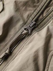 Superdry Green 100% Cotton Hooded Ma1 Bomber Jacket - Image 6 of 6