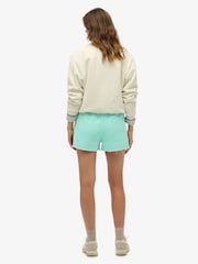 Superdry Green Essential Logo 100% Cotton Shorts - Image 3 of 8