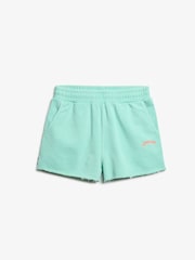 Superdry Green Essential Logo 100% Cotton Shorts - Image 6 of 8