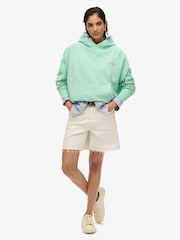 Superdry Green Essential Logo Zip Hoodie - Image 1 of 6
