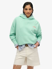 Superdry Green Essential Logo Zip Hoodie - Image 2 of 6