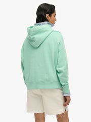 Superdry Green Essential Logo Zip Hoodie - Image 3 of 6