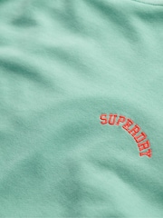 Superdry Green Essential Logo Zip Hoodie - Image 6 of 6