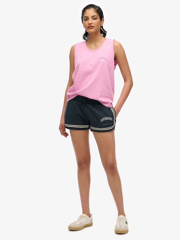 Superdry Pink 100% Cotton Essential Logo Vest - Image 2 of 5