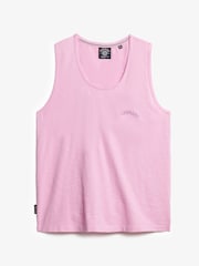 Superdry Pink 100% Cotton Essential Logo Vest - Image 5 of 5