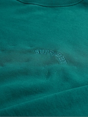Зеленый - Толстовка Superdry Oversized Essential Logo Crew из 100% хлопка - Изображение 7 из 7