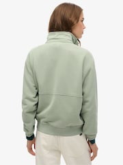 Superdry Green Green Active Tech Logo Relaxed Half Zip Sweatshirt - Image 2 of 6