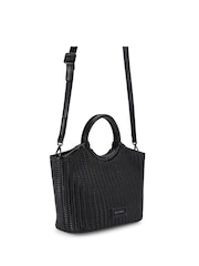 Carvela Sardinia Midi Weave Black Bag - Image 3 of 4