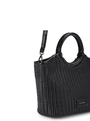Carvela Sardinia Midi Weave Black Bag - Image 4 of 4
