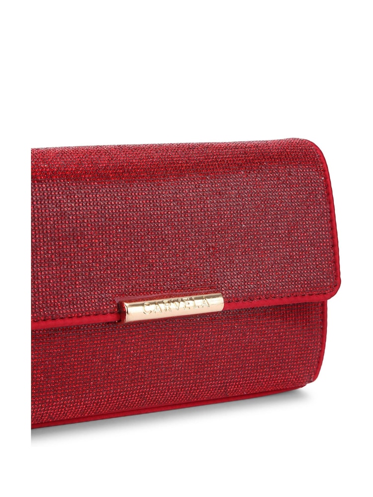 Carvela Red Gala Clutch 2 Bag - Image 4 of 4
