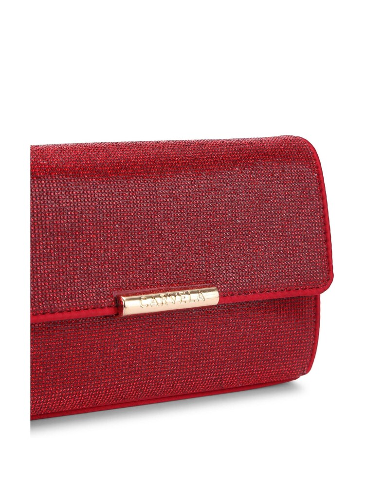 Carvela Red Gala Clutch 2 Bag - Image 4 of 4 Carvela Red Gala Clutch 2 Bag - Image 4 of 4