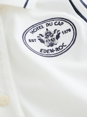 Sporty & Rich White Eden Crest Pique Polo Dress - Image 4 of 6
