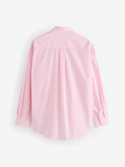 Sporty & Rich Pink Oversized Eden Script Shirt - Image 8 of 12