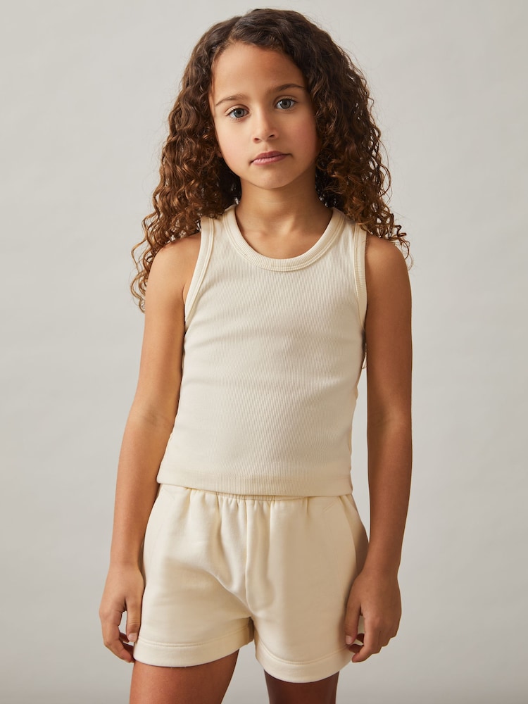 Reiss Lemon Violet 4-9 yrs Cotton Blend Ribbed Vest - Image 1 of 5 Reiss Lemon Violet 4-9 yrs Cotton Blend Ribbed Vest - Image 1 of 5
