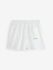 Sporty & Rich White Eden Script Terry Shorts - Image 2 of 7