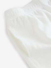 Sporty & Rich White Eden Script Terry Shorts - Image 4 of 7