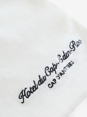 Sporty & Rich White Eden Script Terry Shorts - Image 5 of 7