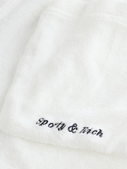 Sporty & Rich White Eden Script Terry Shorts - Image 6 of 7