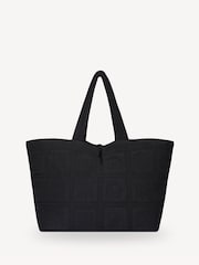 Nanushka Black Symbol Quilt Tote Bag - Image 1 of 1