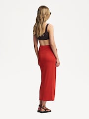 Nanushka Red Nesse Midi Skirt - Image 3 of 5