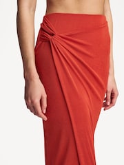 Nanushka Red Nesse Midi Skirt - Image 4 of 5