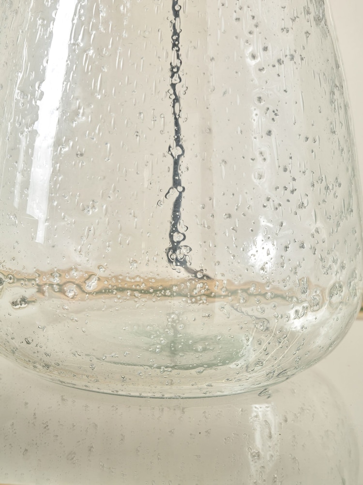 Pacific Clear Bubble Glass Metal Table Lamp - Image 2 of 6