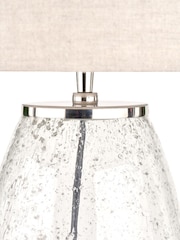 Pacific Clear Bubble Glass Metal Table Lamp - Image 6 of 6